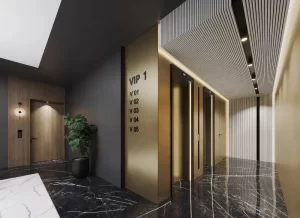 yaqoot-mosalla-vip-elevator-hallway-gold-trim
